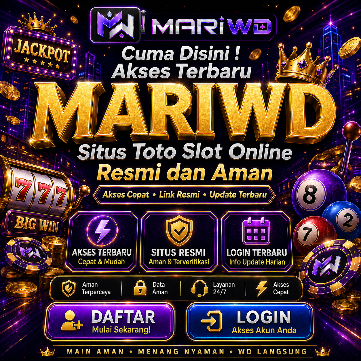 Mawird | Cuma Disini Akses Terbaru Situs Toto Slot Online Resmi dan Aman